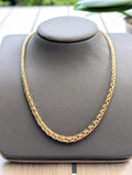 Graduated palm chain necklace in 750/000 (18K) Yellow Gold, 21.20g