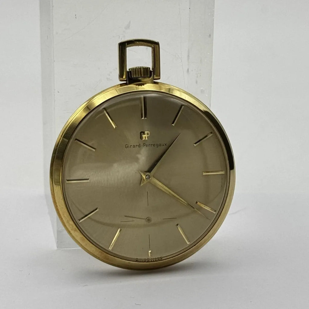 Girard Perregaux 39mm 18K 750 Gold Pocket Watch Manual Winding Top