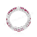 5.98Ct Genuine Ruby & Diamond Wedding Engagement Ring Gift for