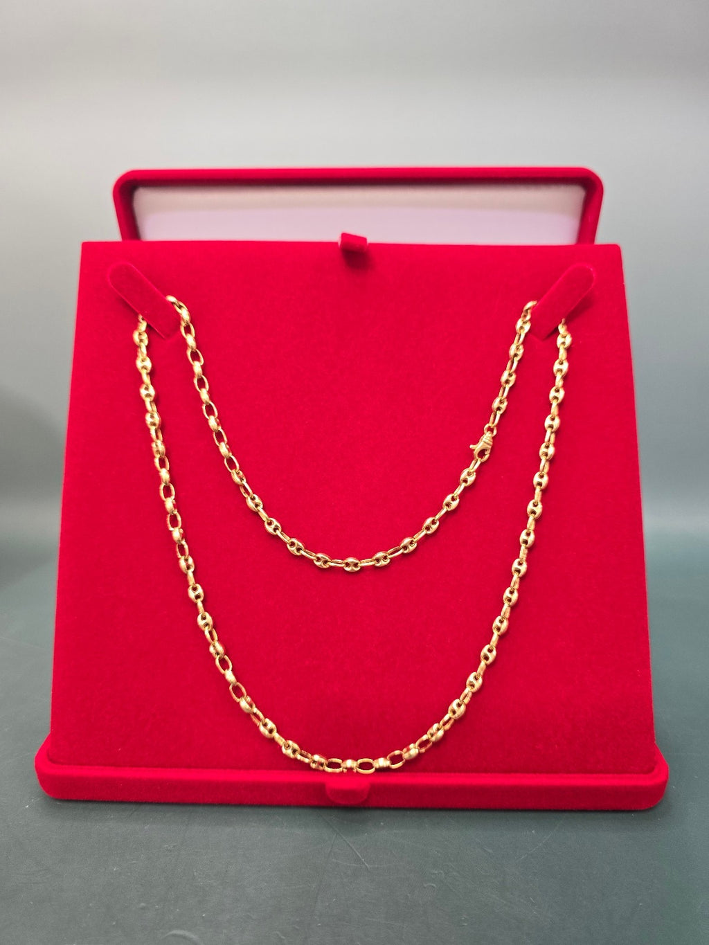 750/1000 (18K) yellow gold coffee bean chain