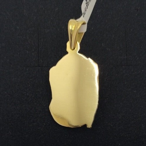 18K 750 Gold Pendant and Chain. Christ 28.5 mm 6 Gr and Chain 60 cm 2.42 Gr