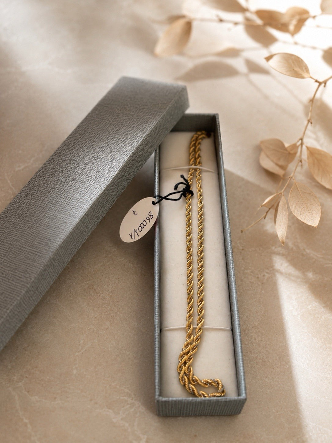 18K TWO-TONE GOLD NECKLACE - 15.7 GR - 49 CM