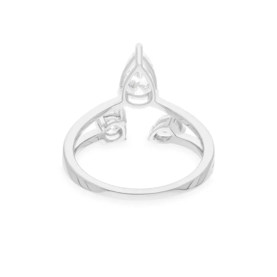 1.16 Ct Natural SI/H Round Diamond Ring In 18k White Gold Gift