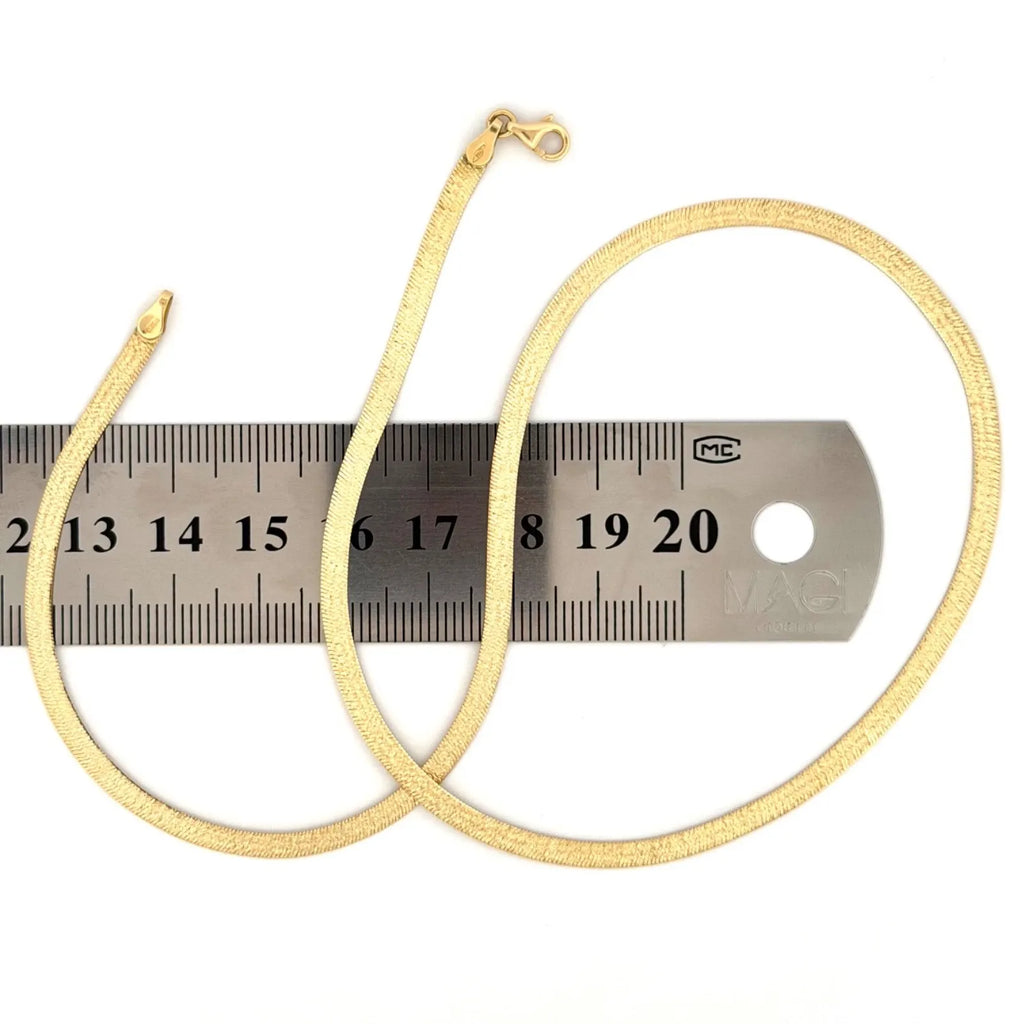 18k 750 Gold Necklace | Gold Necklace | 45 cm | Made in Italy