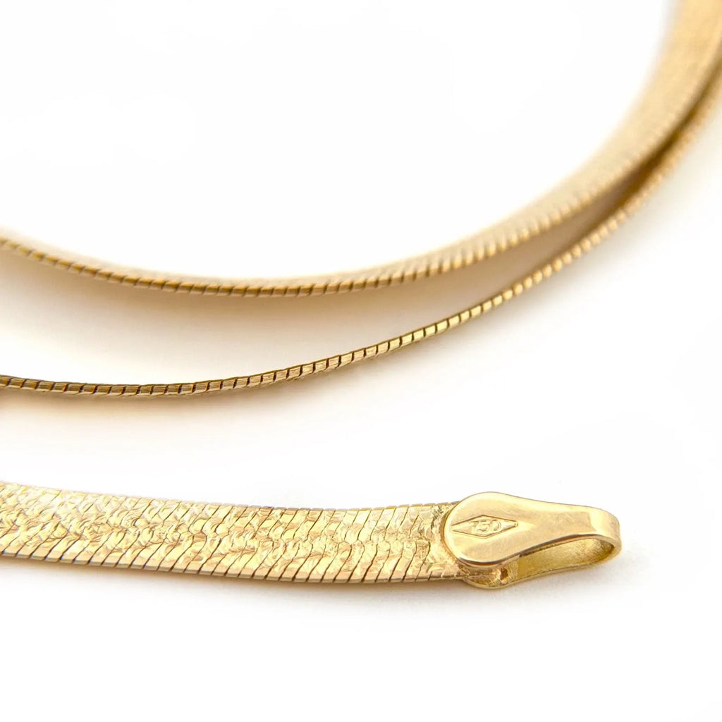 18k 750 Gold Necklace | Gold Necklace | 45 cm | Made in Italy