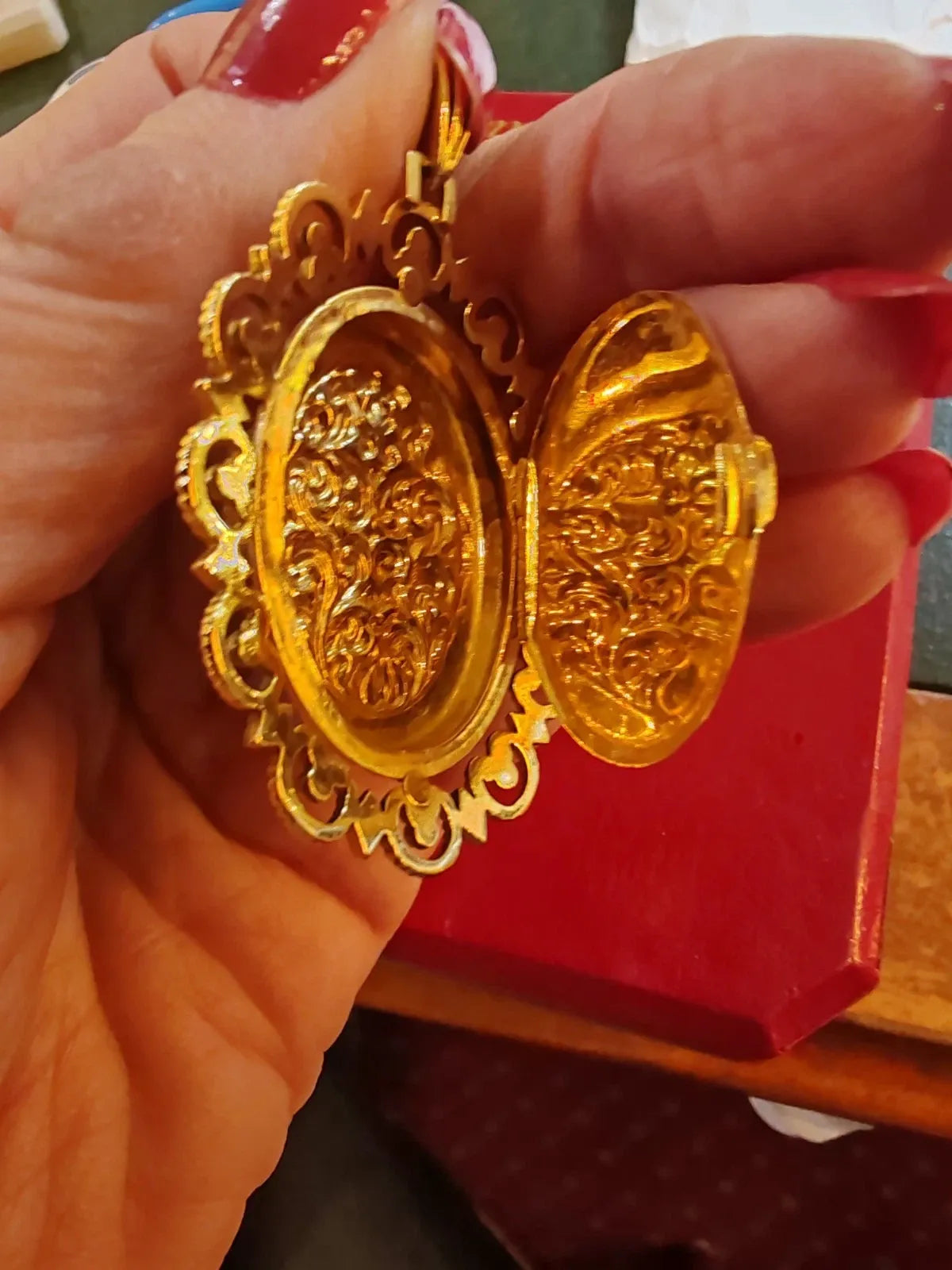 Antique 18K gold locket