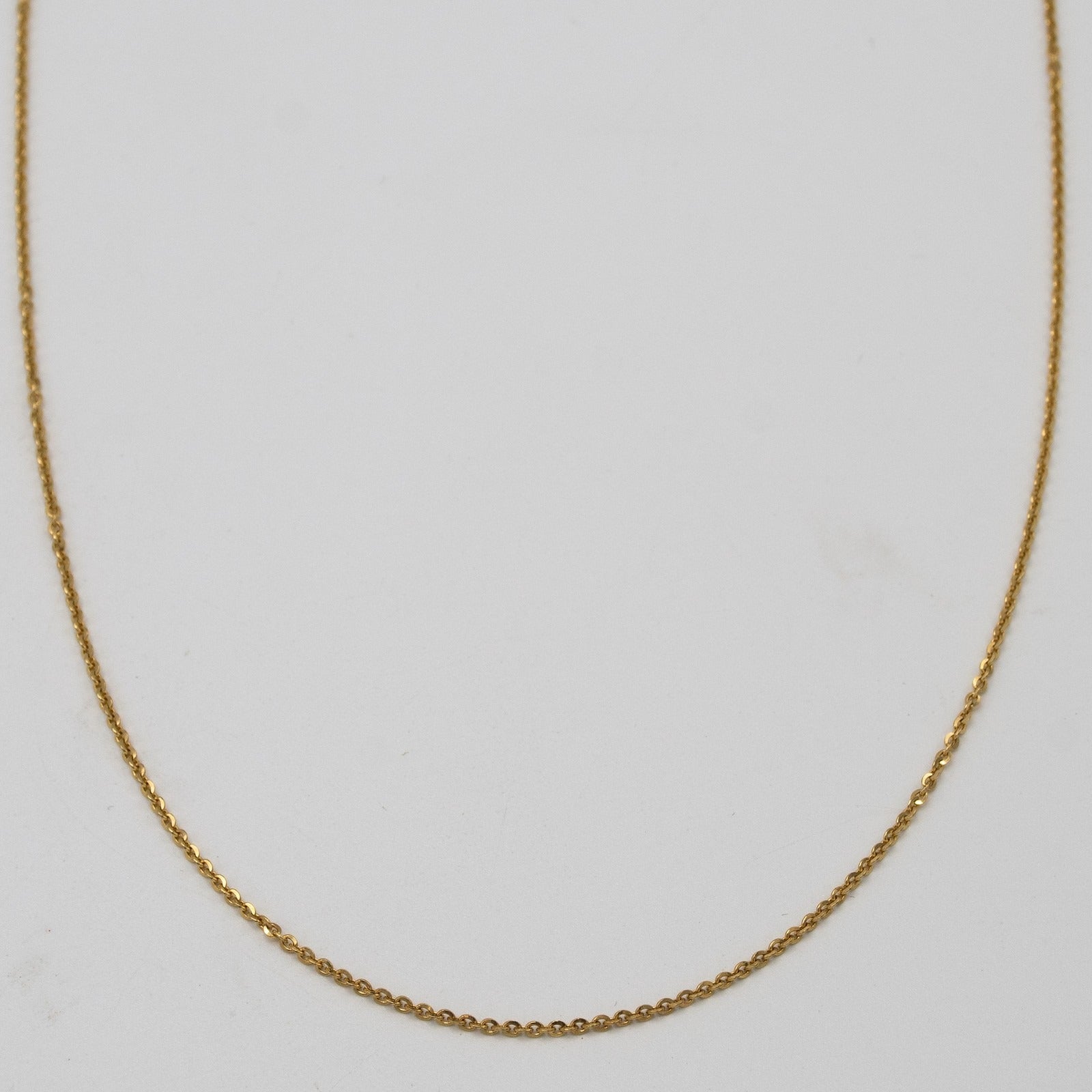 Women's necklace in 18K yellow gold 750 round neck 18K yellow gold necklace A.91