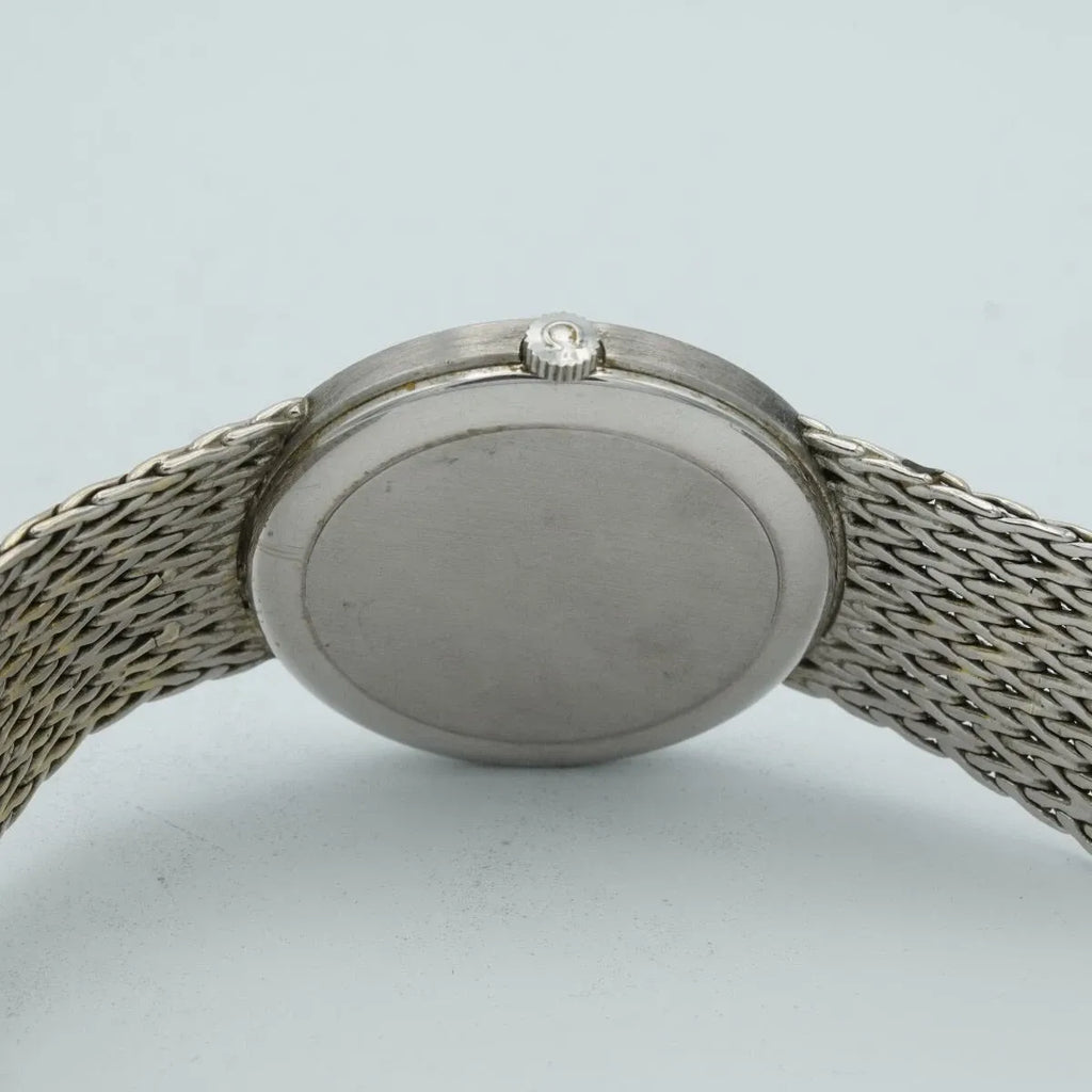 OMEGA De Ville Manual Winding Men's Watch 35MM 18K 750 White Gold 7271098