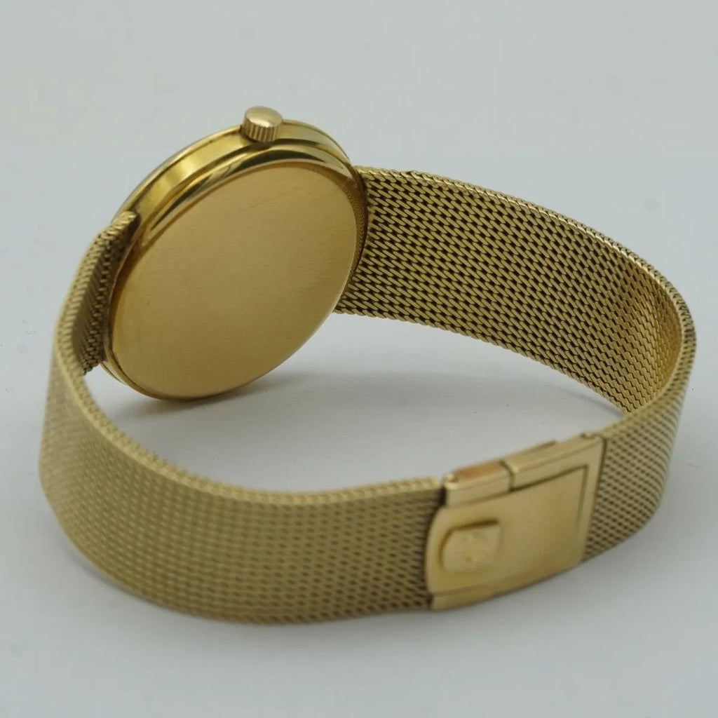 OMEGA Geneve Manual Wind Men's Watch 35MM 14K 585 Yellow Gold OM388 66 Gr