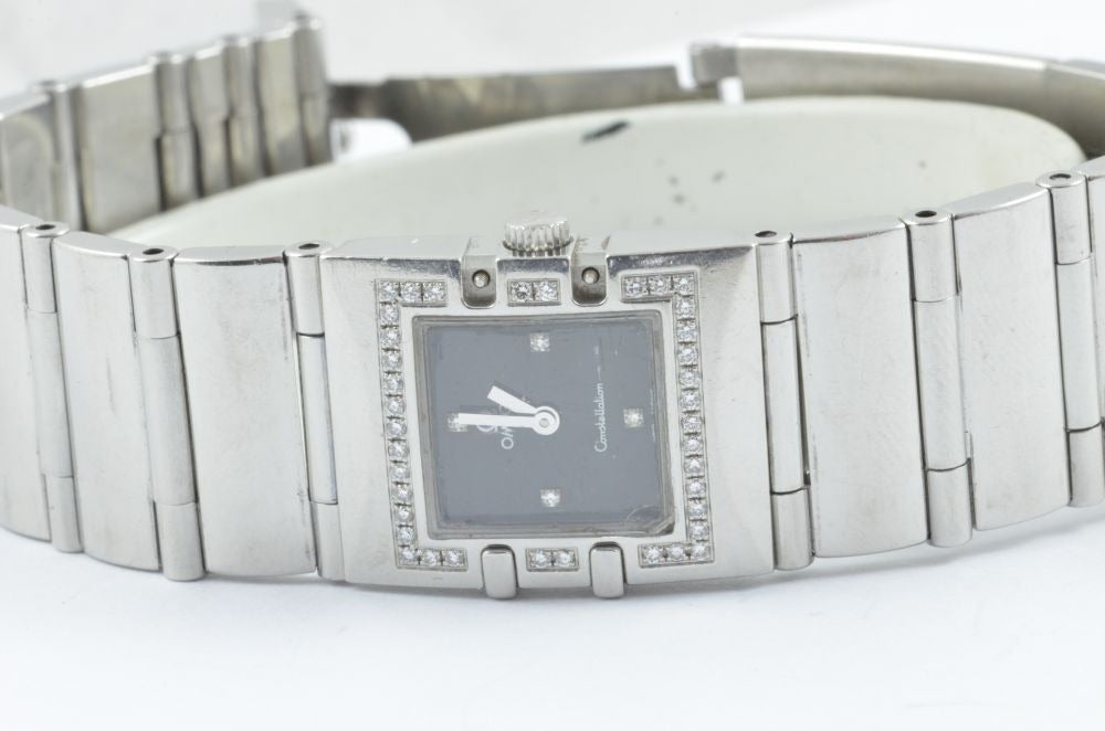 Omega Constellation Women's Watch 25MM Vintage With Crystals Bezel Rare