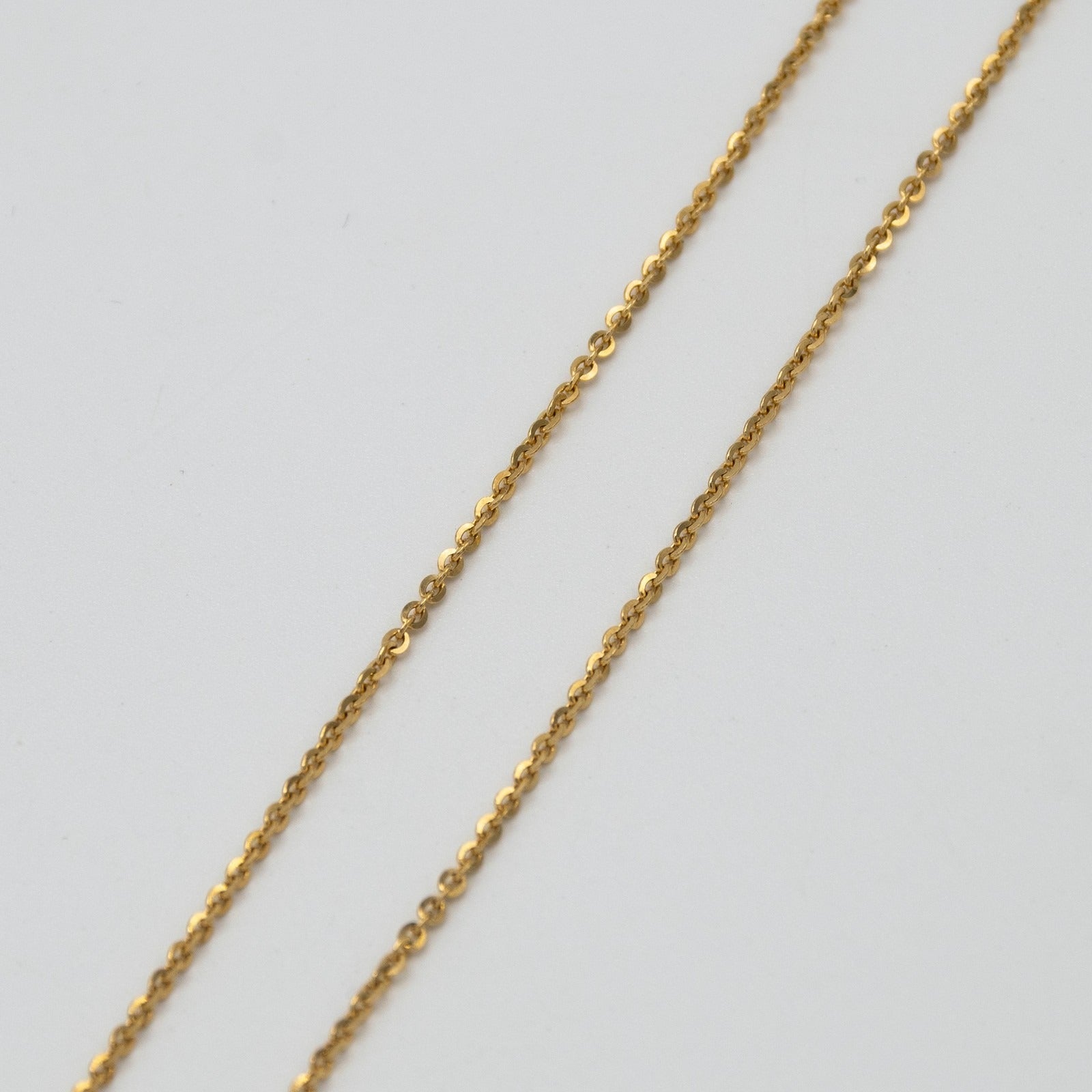 Women's necklace in 18K yellow gold 750 round neck 18K yellow gold necklace A.91