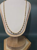 750/1000 (18K) yellow gold coffee bean chain