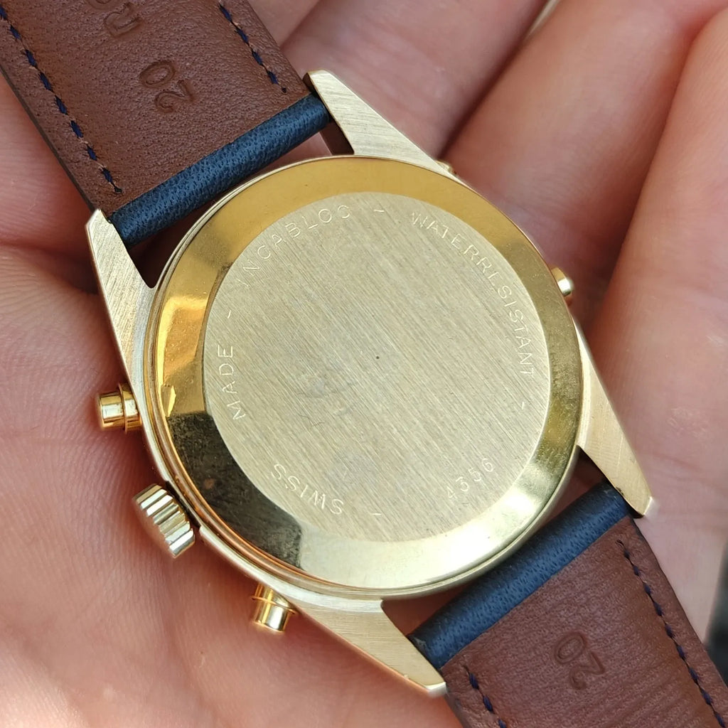 Maty Valjoux 72C Gold Plated Perfect Condition