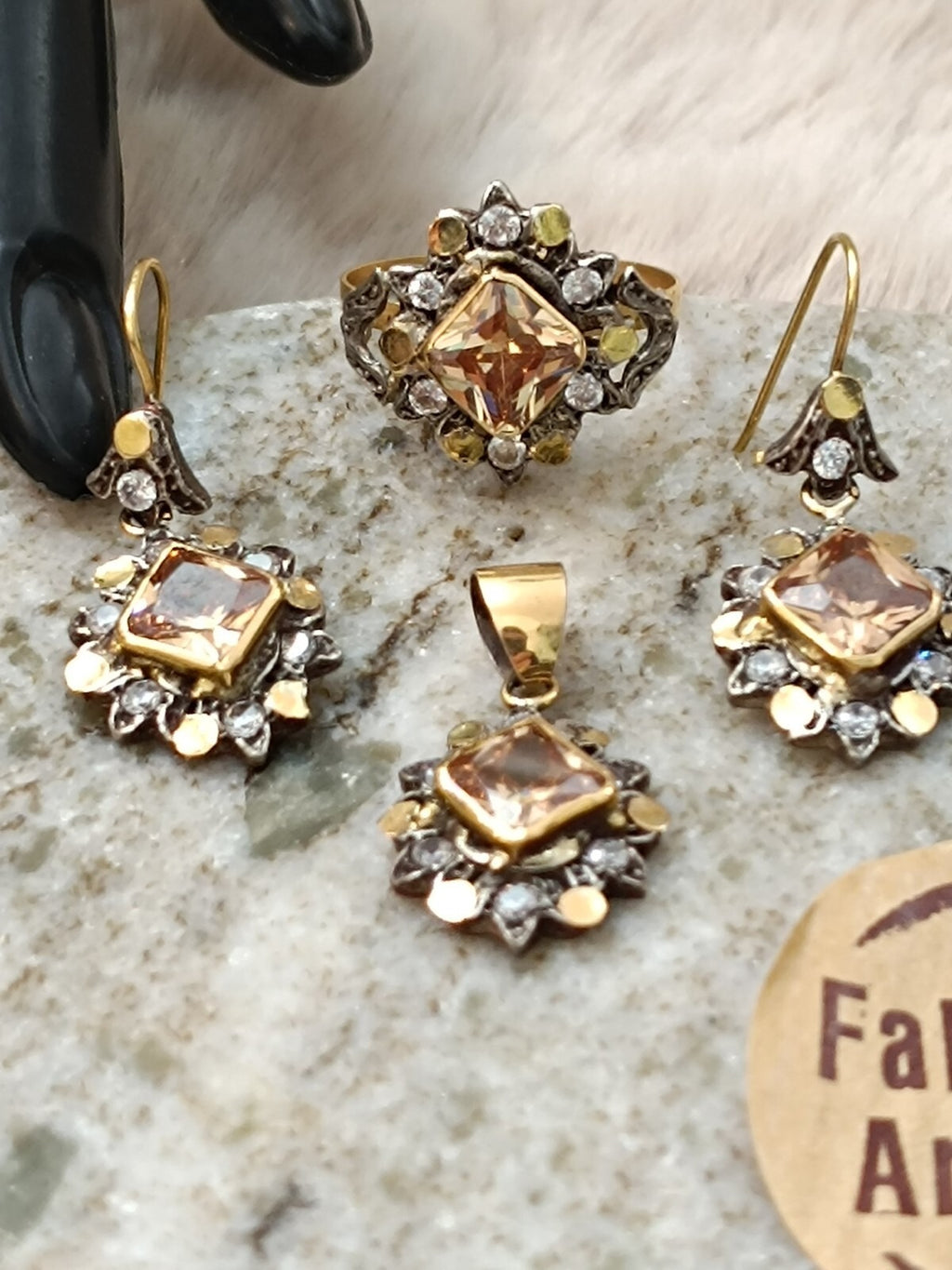 18K Gold and Silver Set