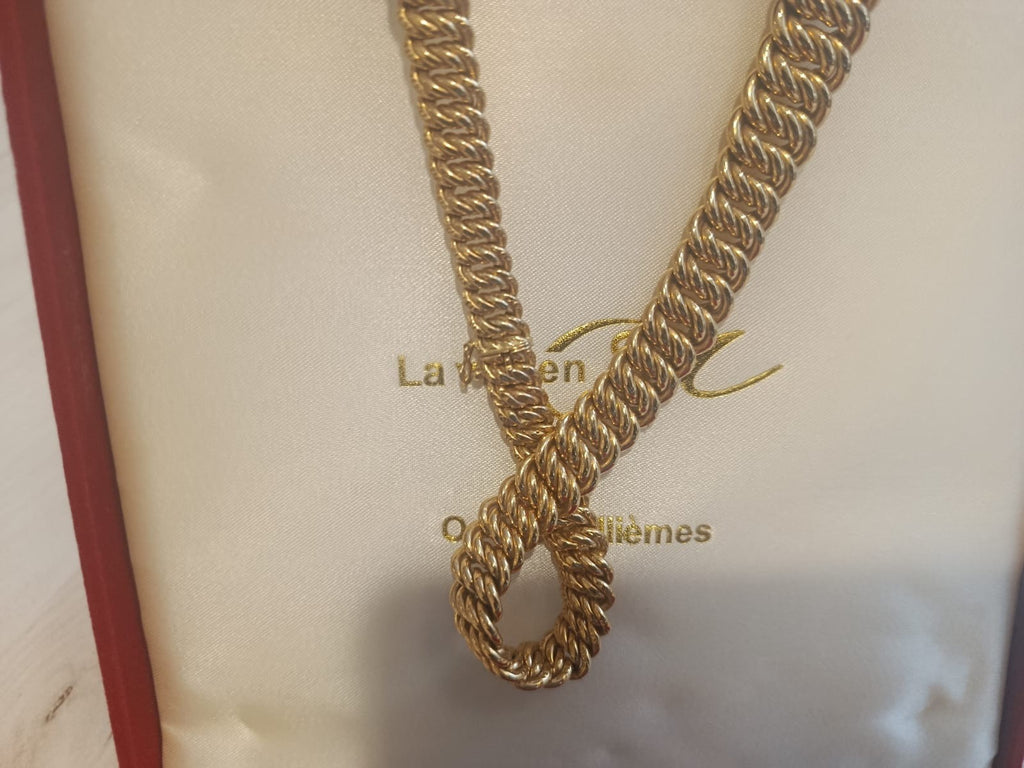 18K gold necklace 750