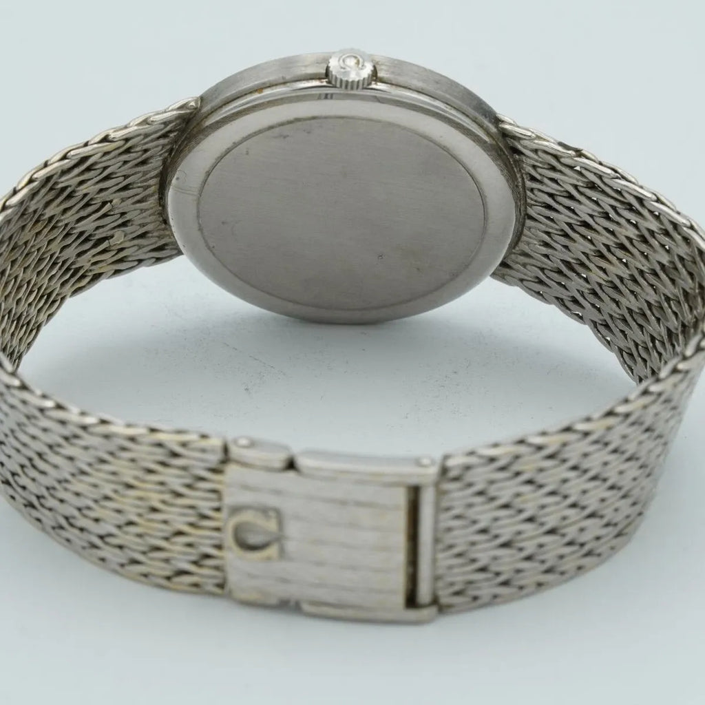 OMEGA De Ville Manual Winding Men's Watch 35MM 18K 750 White Gold 7271098