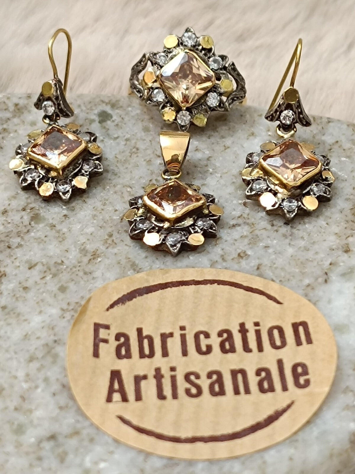 18K Gold and Silver Set
