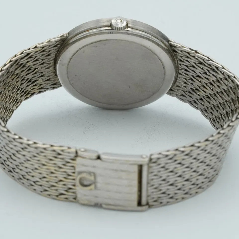 OMEGA De Ville Manual Winding Men's Watch 35MM 18K 750 White Gold 7271098
