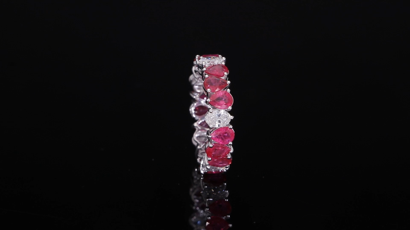 5.98Ct Genuine Ruby & Diamond Wedding Engagement Ring Gift for