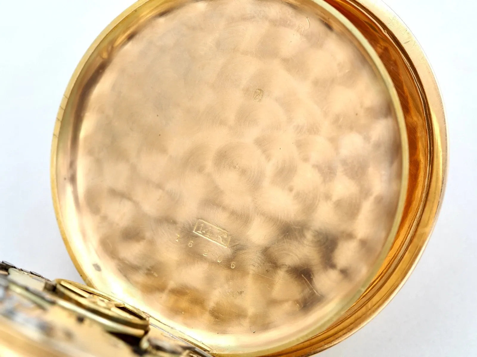 ERAX Swiss Quarter Repeater Pocket Watch, 14K Gold, 88.12g, 3-Cover