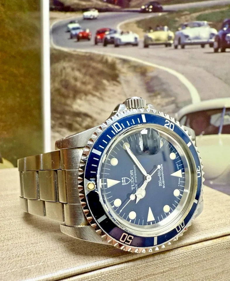 Men's Tudor Submariner 79090 blue - vintage 1990s - 40 mm - Tudor box + papers