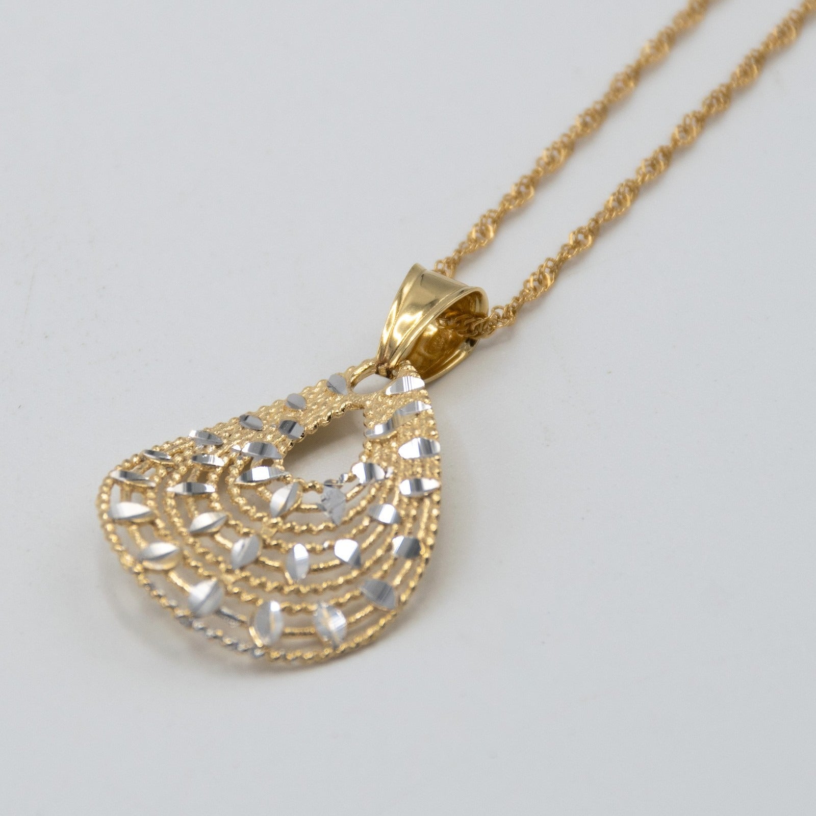 Women's necklace in 18K yellow gold 750 / 18K gold necklace E.2121