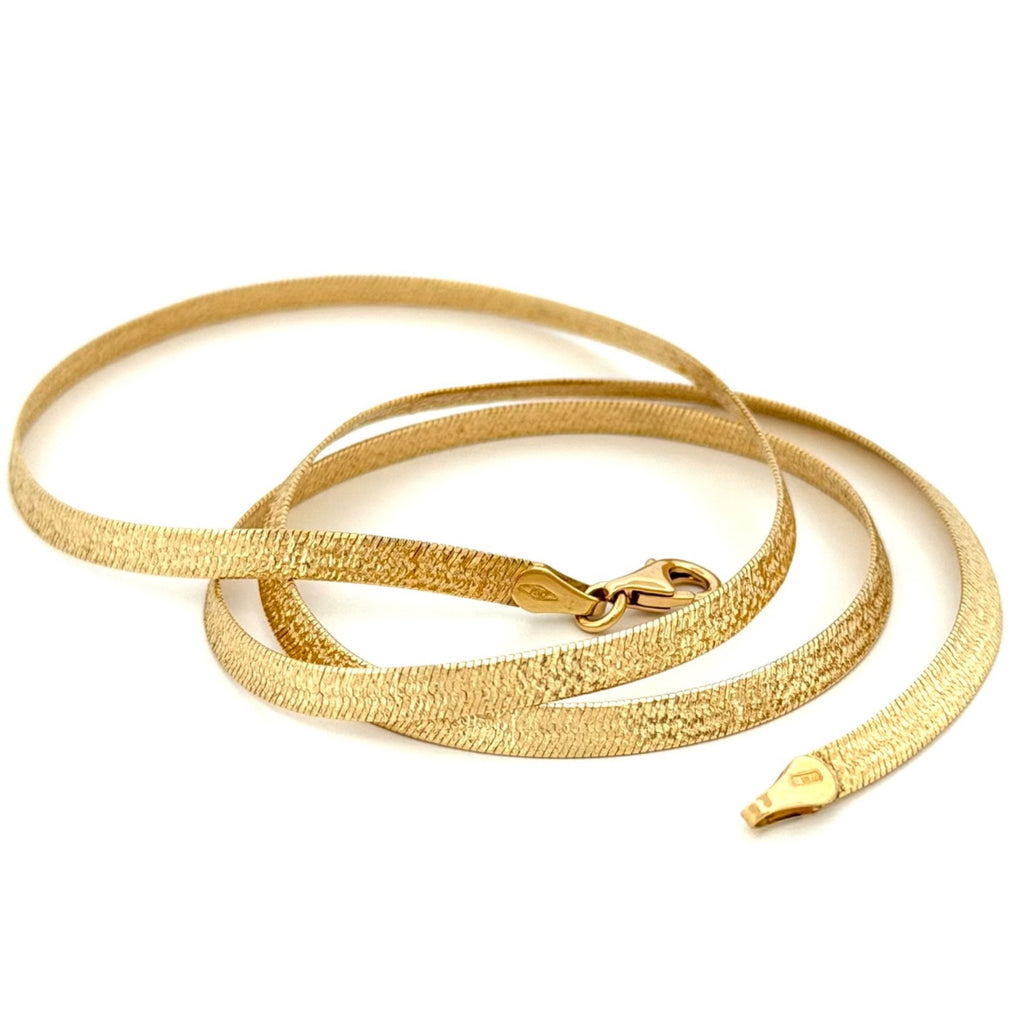 18k 750 Gold Necklace | Gold Necklace | 45 cm | Made in Italy