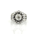 Antique ring in 18K white gold and diamonds