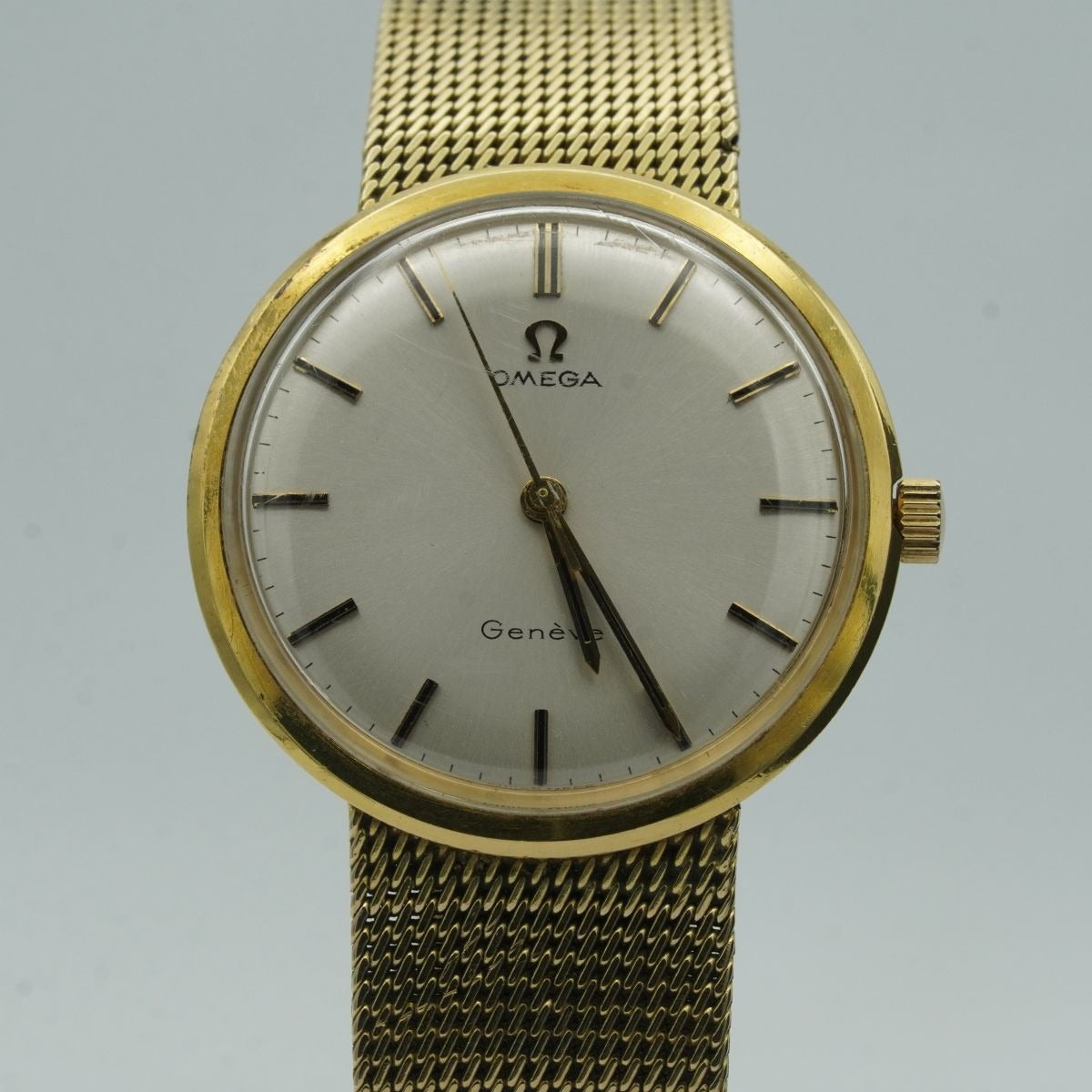 OMEGA Geneve Manual Wind Men's Watch 35MM 14K 585 Yellow Gold OM388 66 Gr