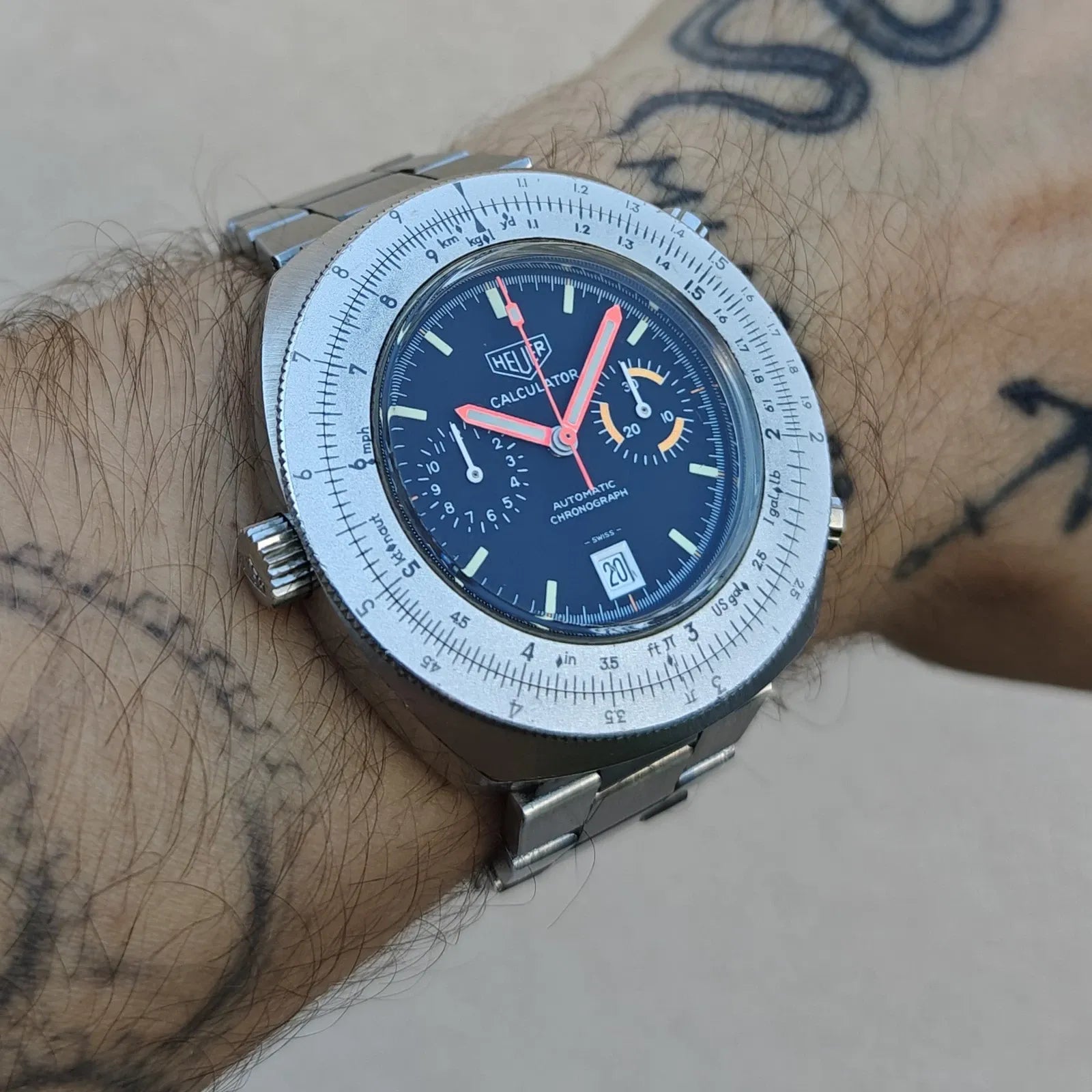 Heuer Calculator 110.633 Caliber 12