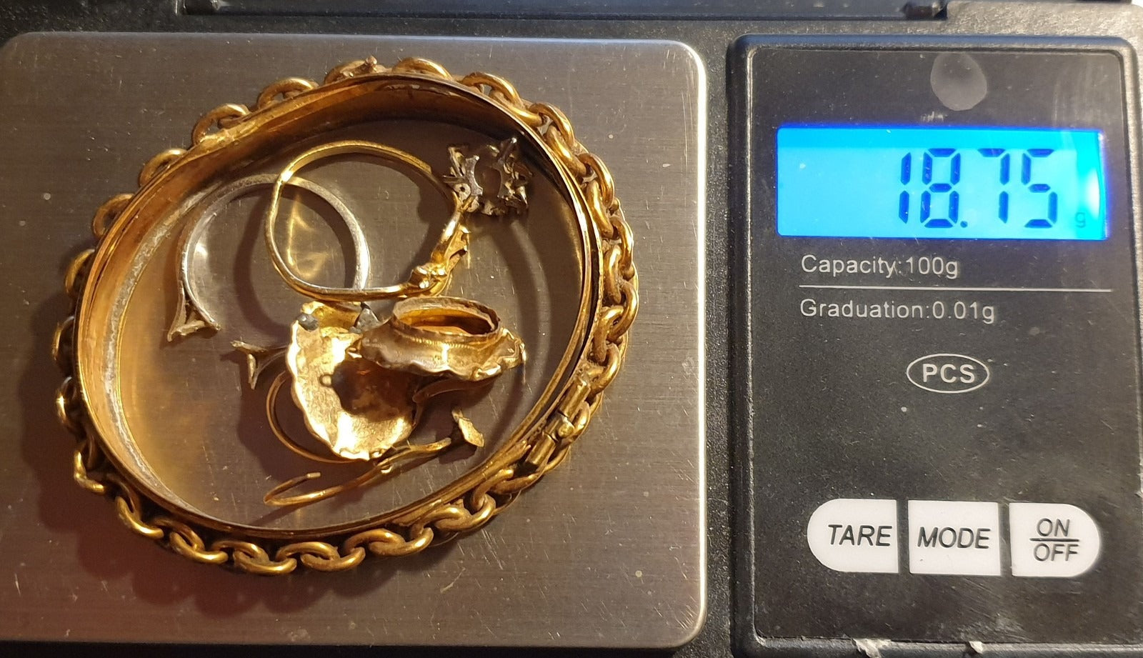 18k Gold - Carats - Yellow and white - 18.75 grams