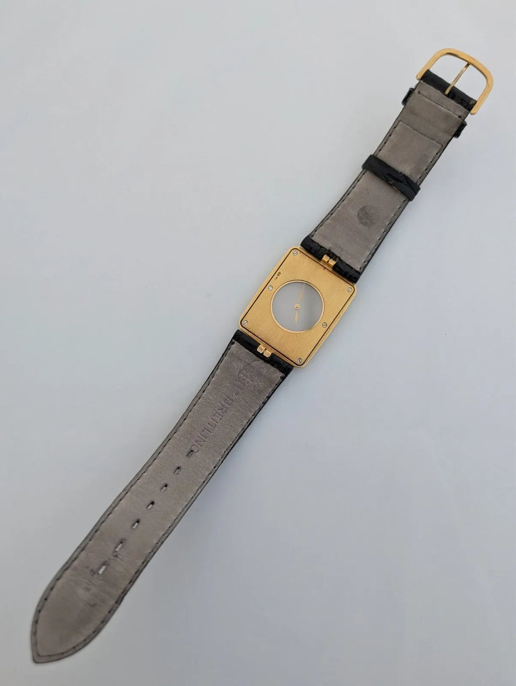RARE OMEGA LA MAGIQUE SCARFACE 18K YELLOW GOLD QUARTZ WATCH 191.8523
