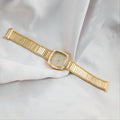 2.93 ct Natural SI/H Diamond Bangle Watch Women's Luxury 18K Yellow Gold Bracelet