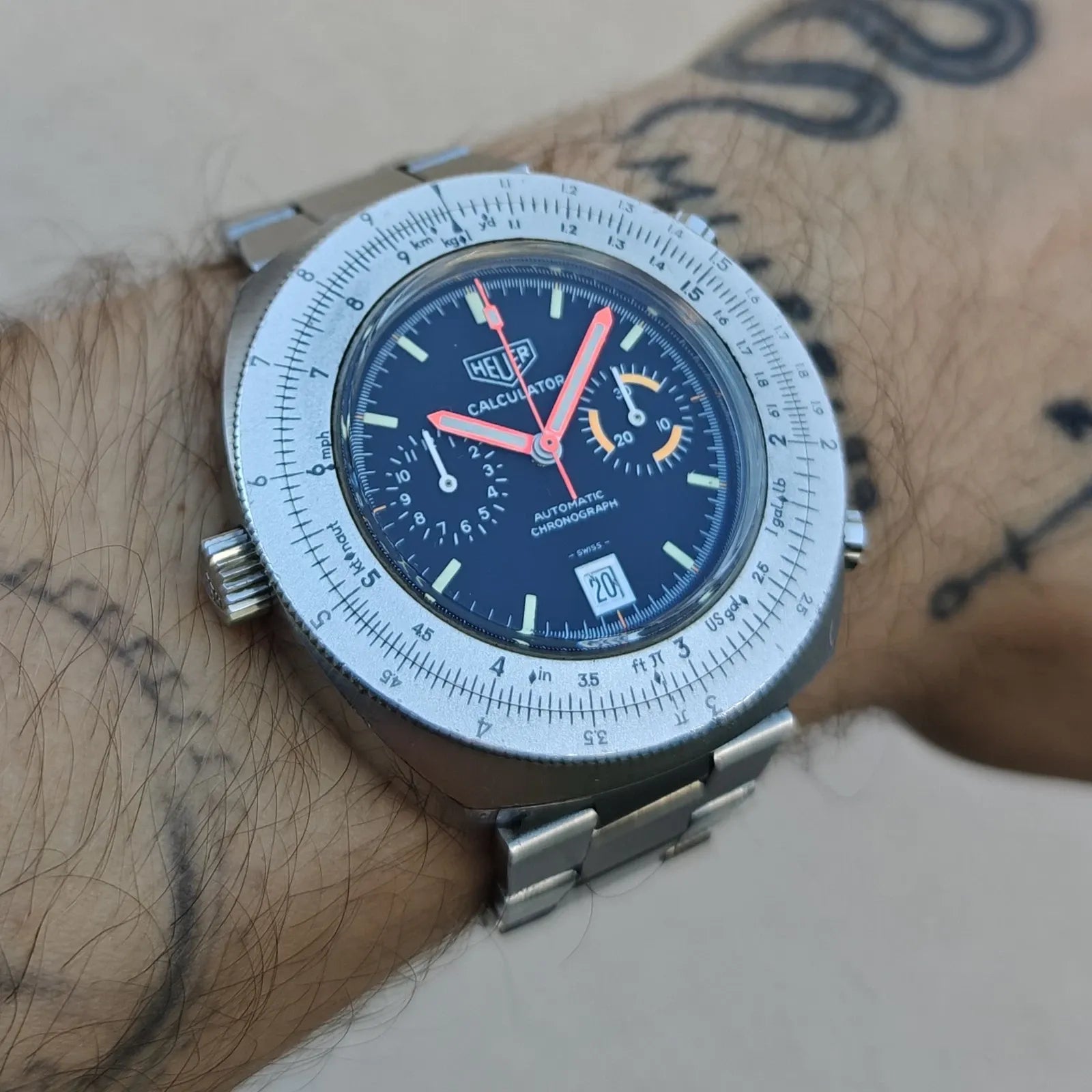 Heuer Calculator 110.633 Caliber 12