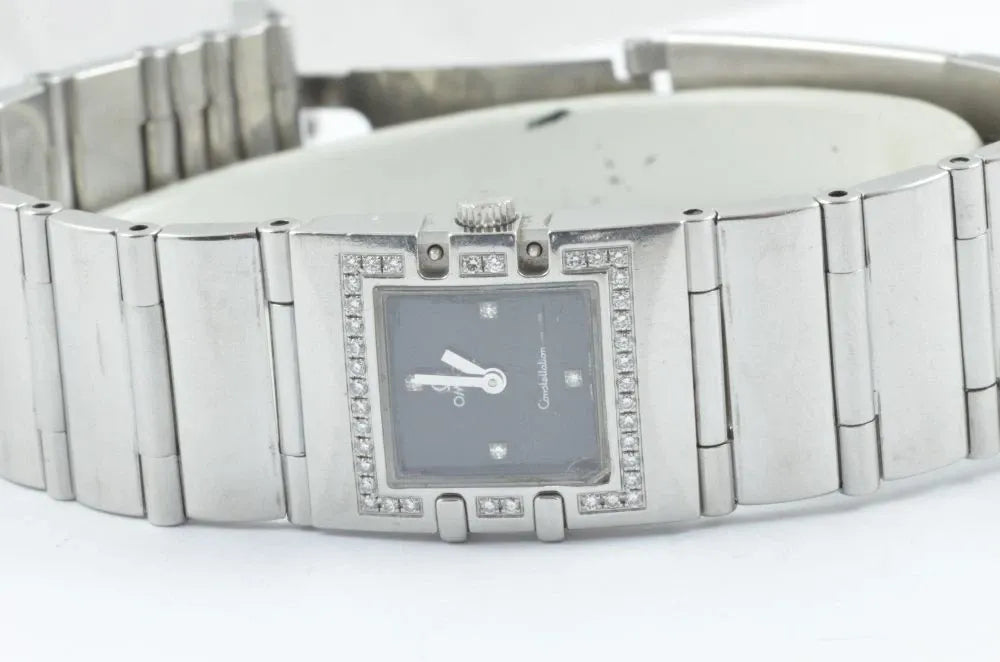 Omega Constellation Women's Watch 25MM Vintage With Crystals Bezel Rare