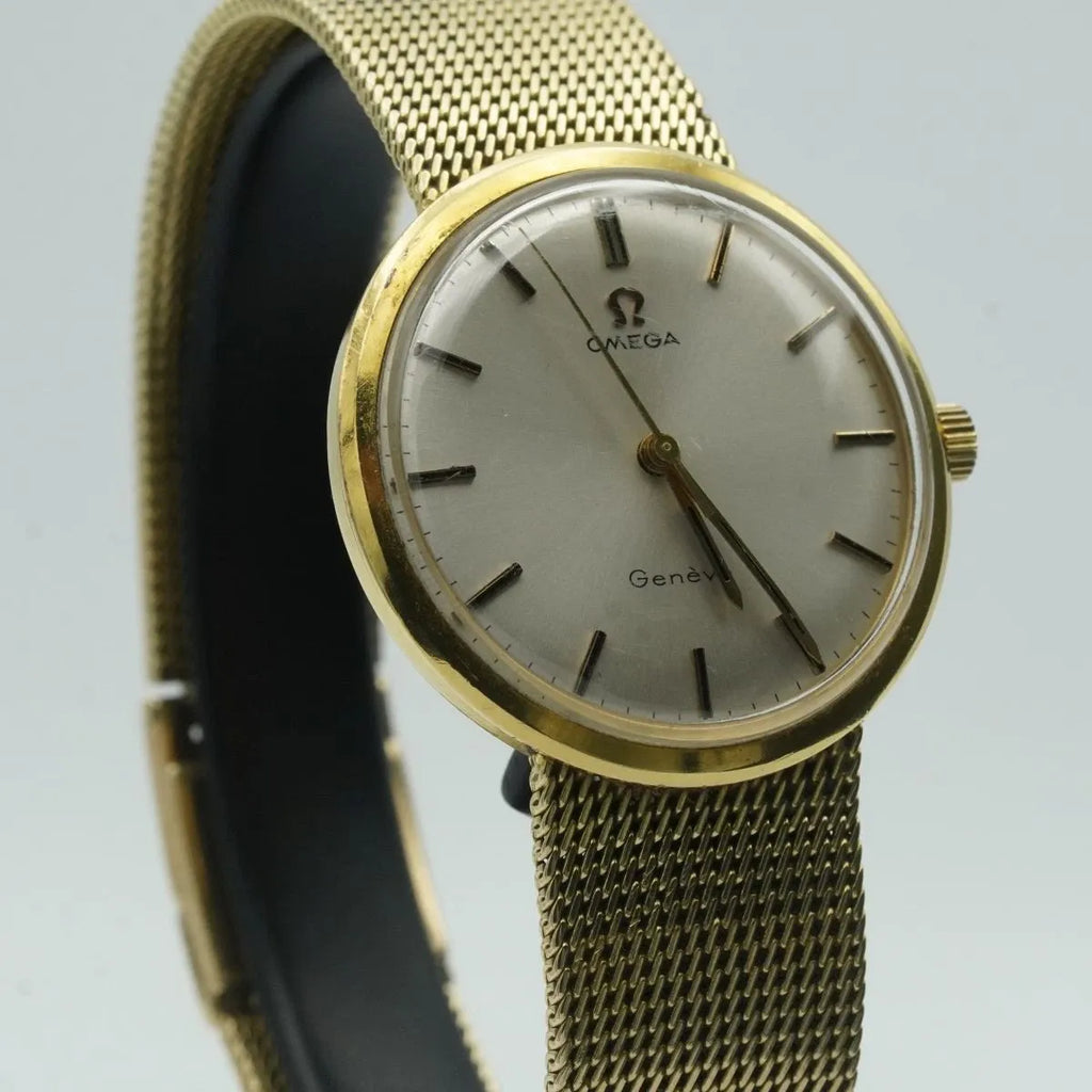 OMEGA Geneve Manual Wind Men's Watch 35MM 14K 585 Yellow Gold OM388 66 Gr