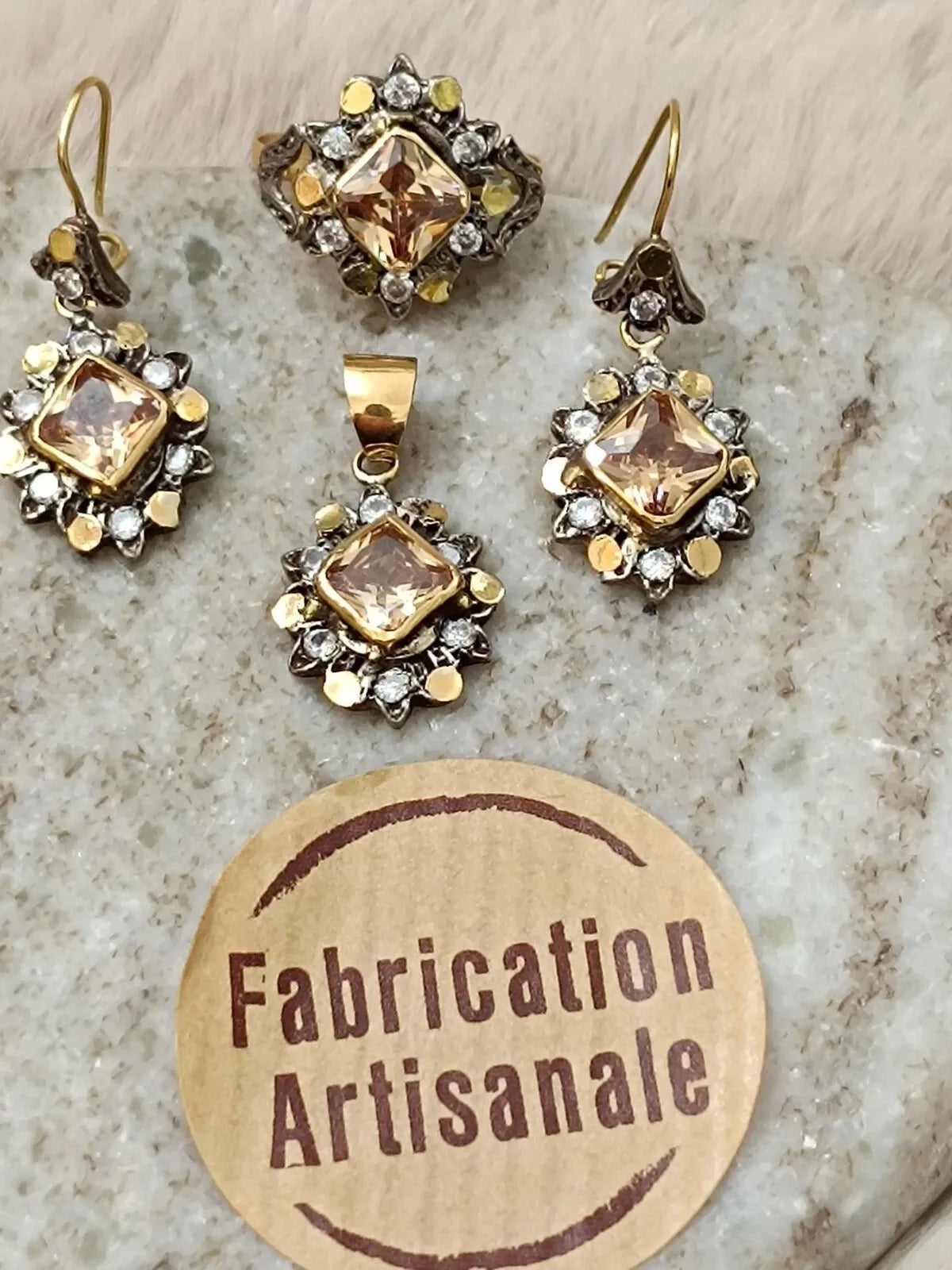 18K Gold and Silver Set