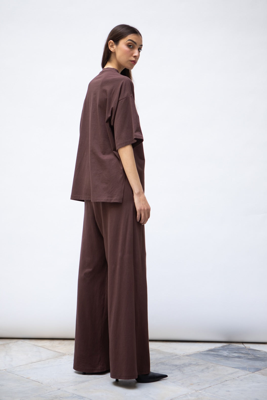 Ensemble T-shirt oversize brodé + pantalon