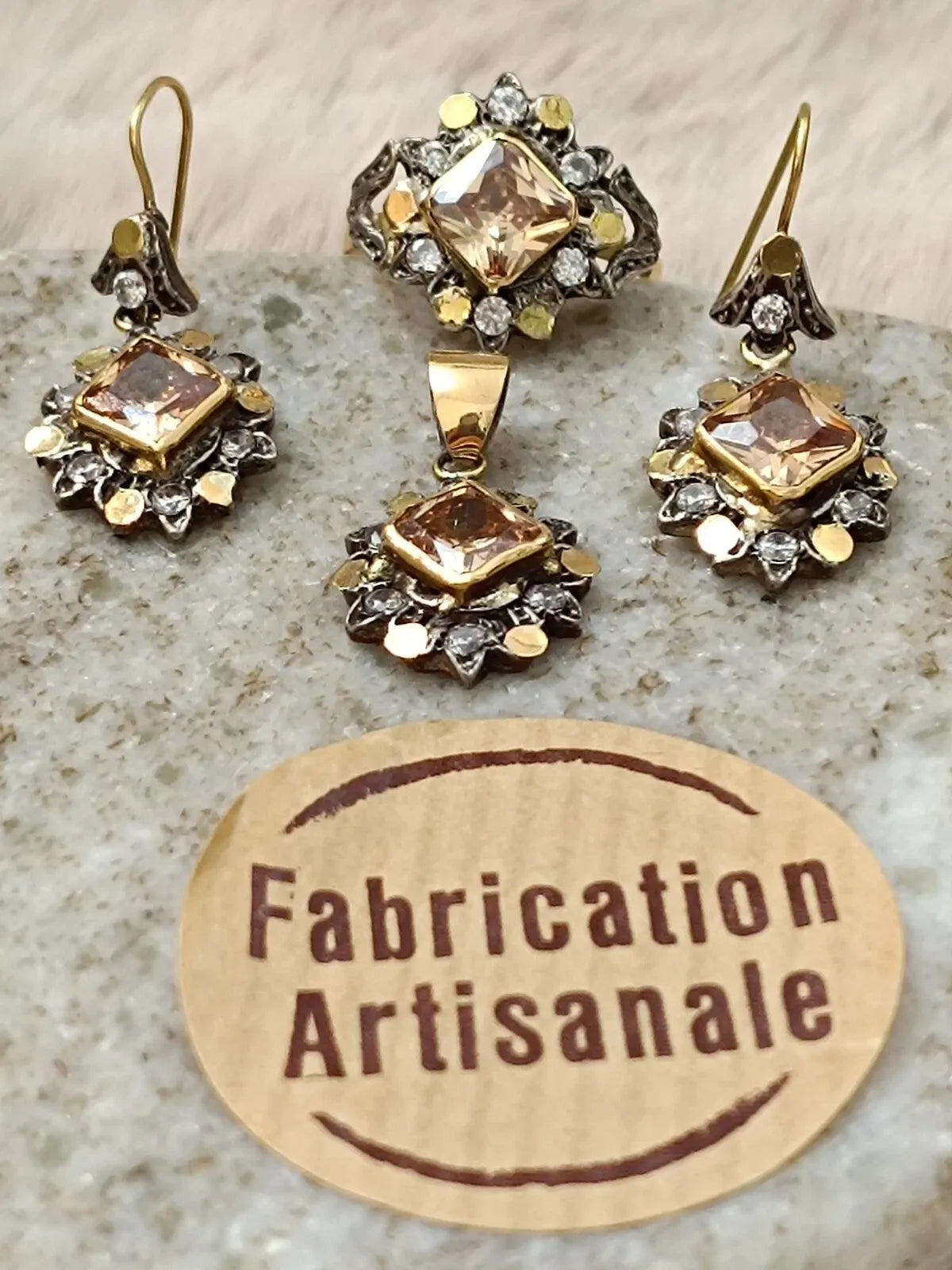 18K Gold and Silver Set