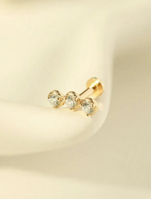 14K Gold Diamond Crawler Earring Nose/Ear Expensive