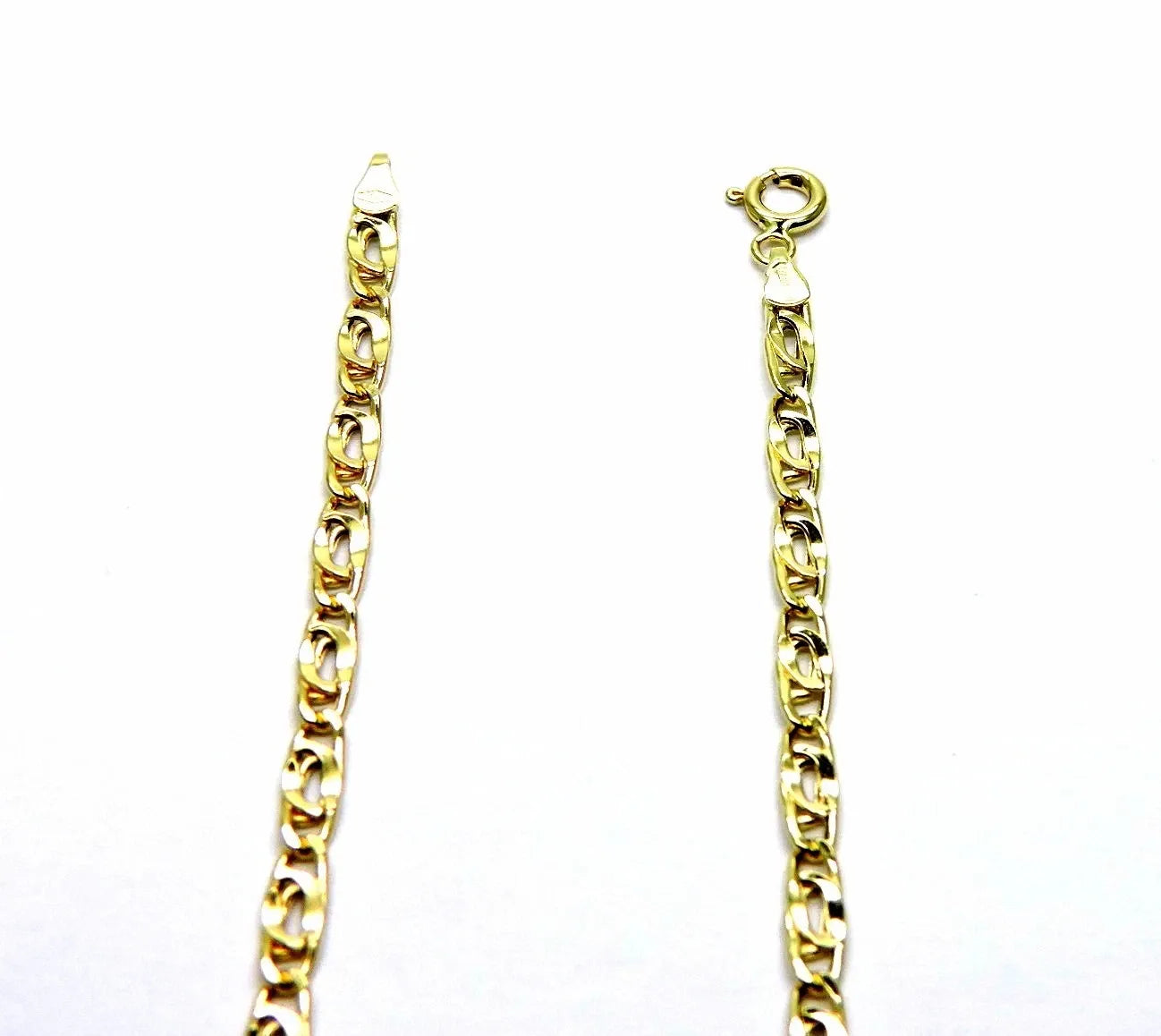 18K Yellow Gold 750/1000 Necklace Unisex Men's Pernice Pinzée Chain 50 Cm