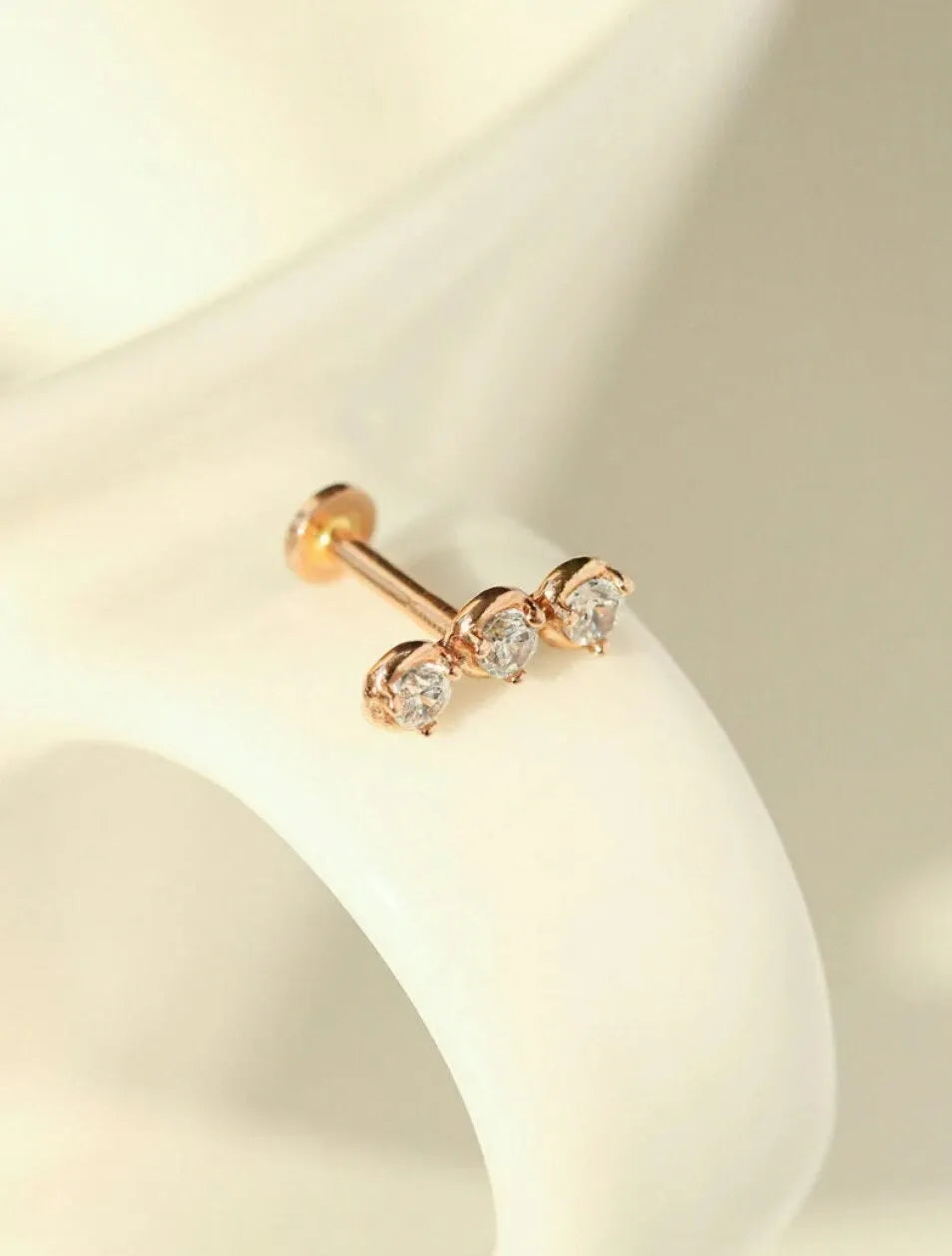14K Gold Diamond Crawler Earring Nose/Ear Expensive