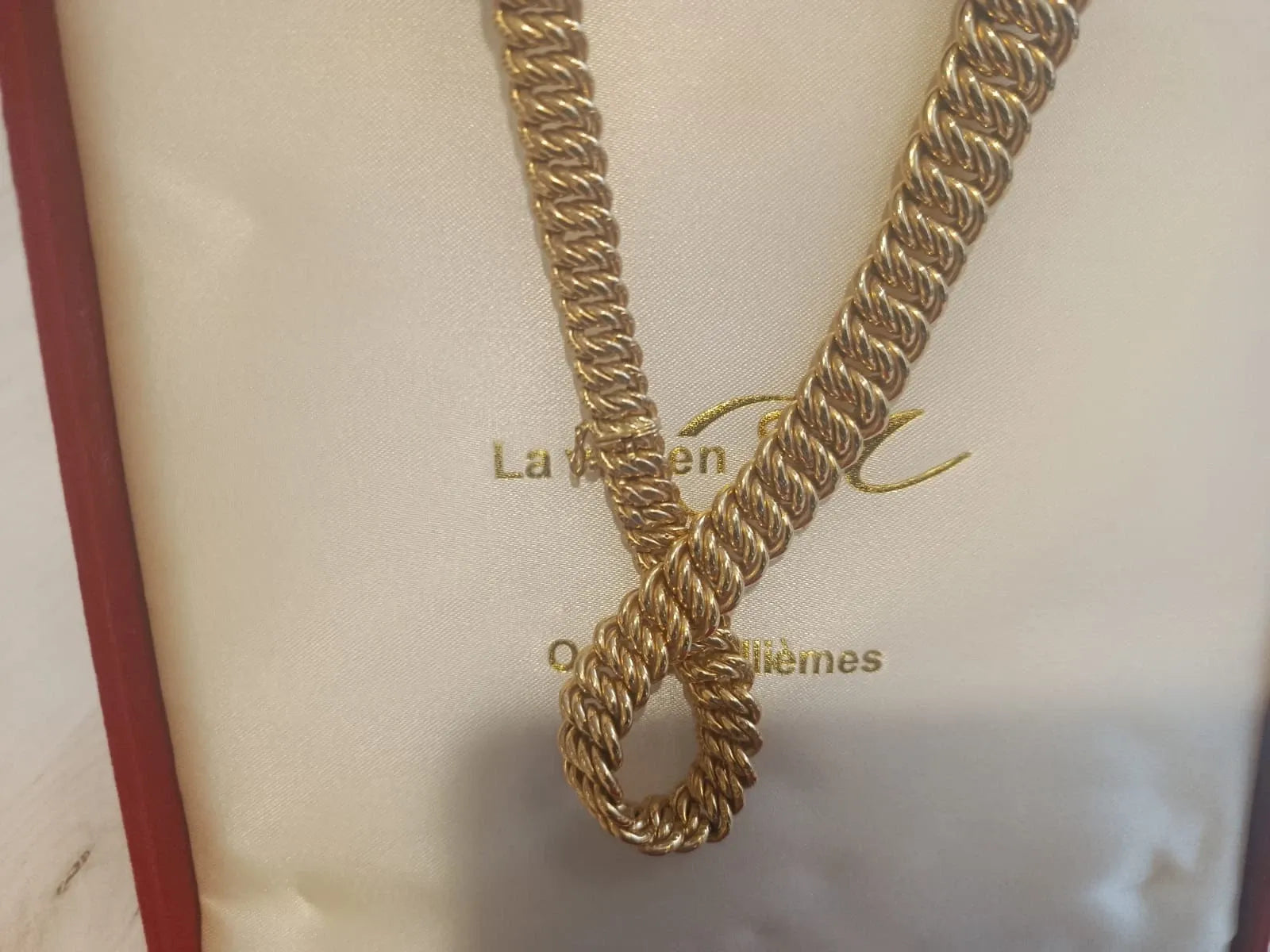18K gold necklace 750