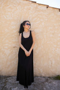 Maxi cotton racerback tank dress