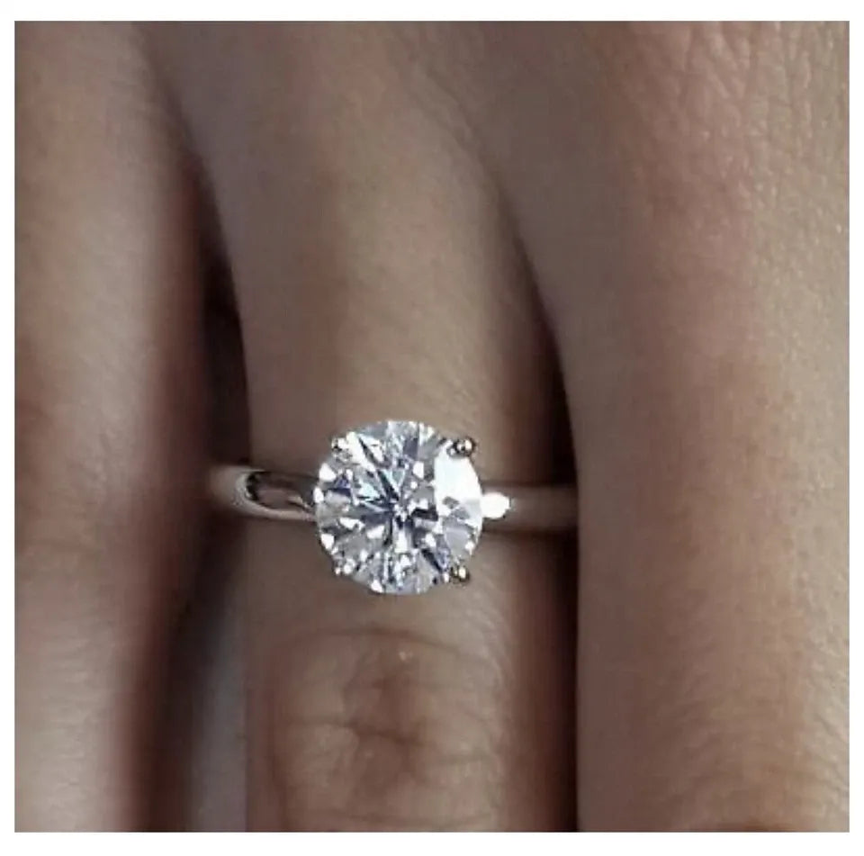 "DREAM" XL SOLITAIRE DIAMOND RING 18K WHITE GOLD 0.80CT GVS1 €5190 AUTHENTIC