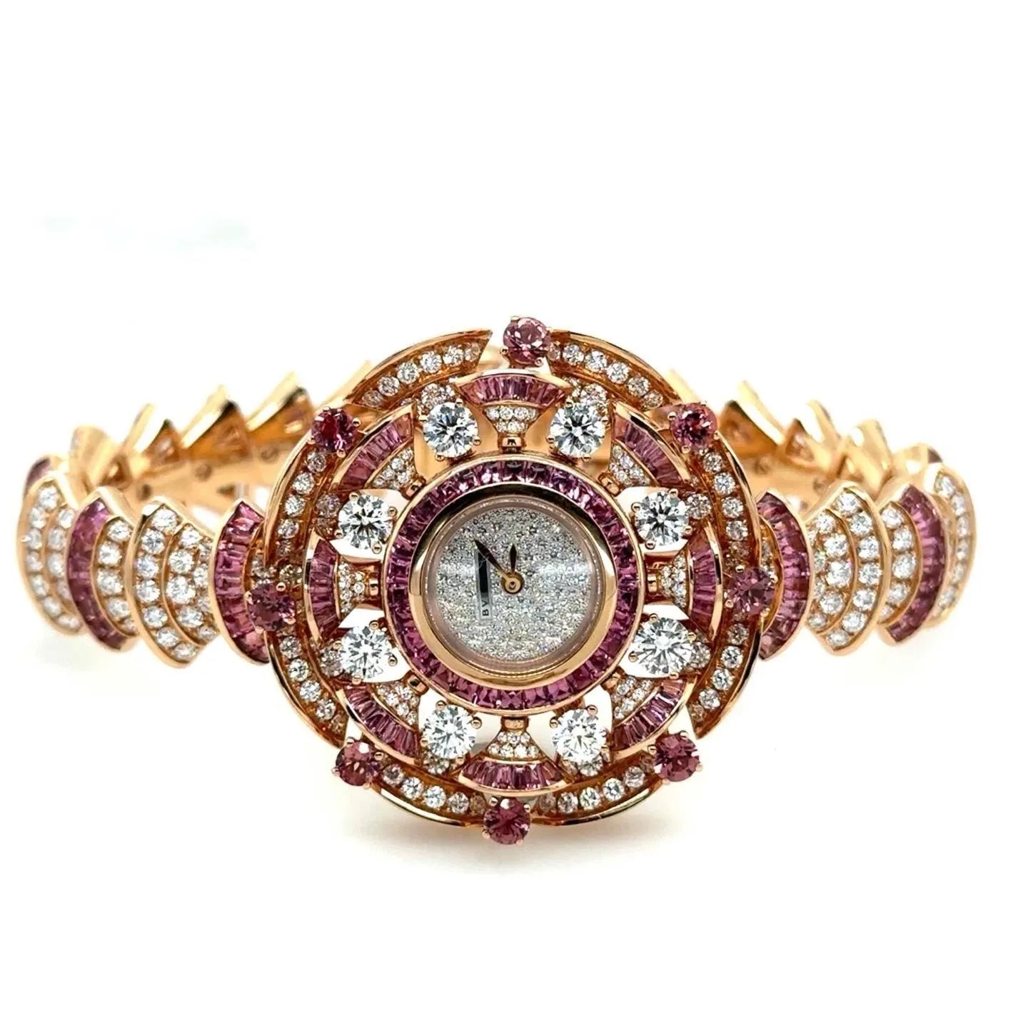 Bvlgari Diva Dream Quartz 39mm 18k Rose Gold Diamonds / Sapphire Ladies 102562