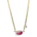 Meira T 14K Yellow Gold Diamond & Ruby "Mini Shaker" Pendant Necklace